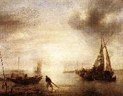 Jan van de Capelle Calm oil painting
